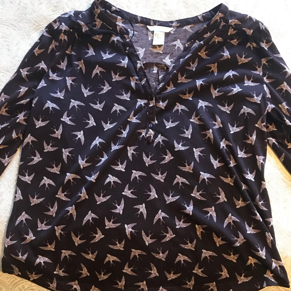 H&M 3 button top